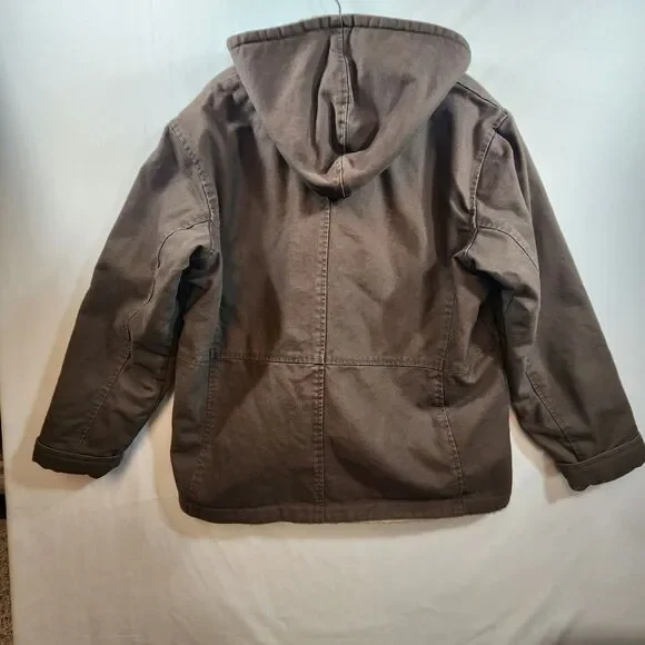 Dri-Duck Coat for Her Jacket Womens Size XXL Brown Hooded Sherpa Lined - Picture 6 of 16